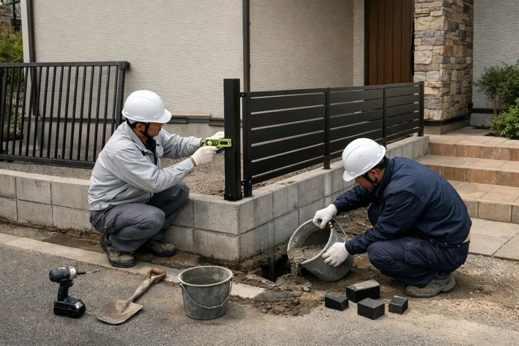 フェンス交換の費用相場と見積もりの見方｜本体のみ・柱あり・基礎補修まで解説