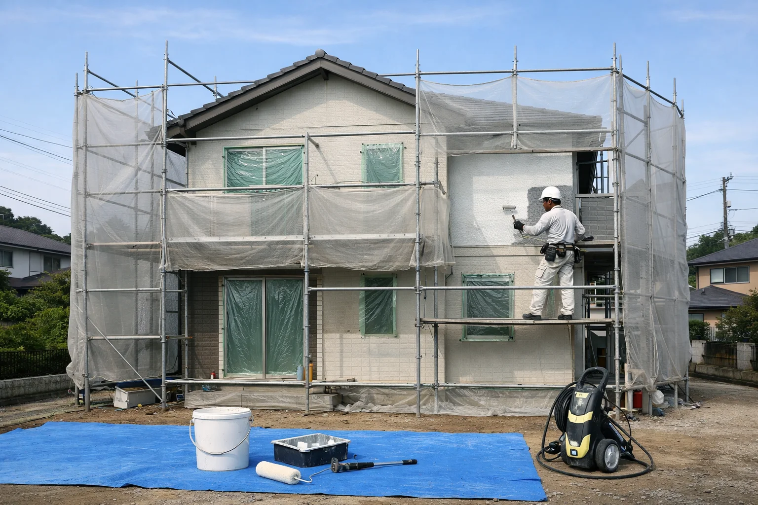30坪の外壁塗装の費用相場の目安